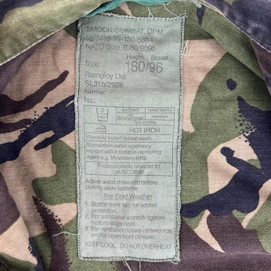 British Army 85 Pattern DPM Woodland Camouflage Combat Smock - Medium 180/96