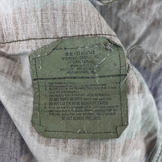 US Army M81 Woodland Camouflage BDU Combat Jacket - Large