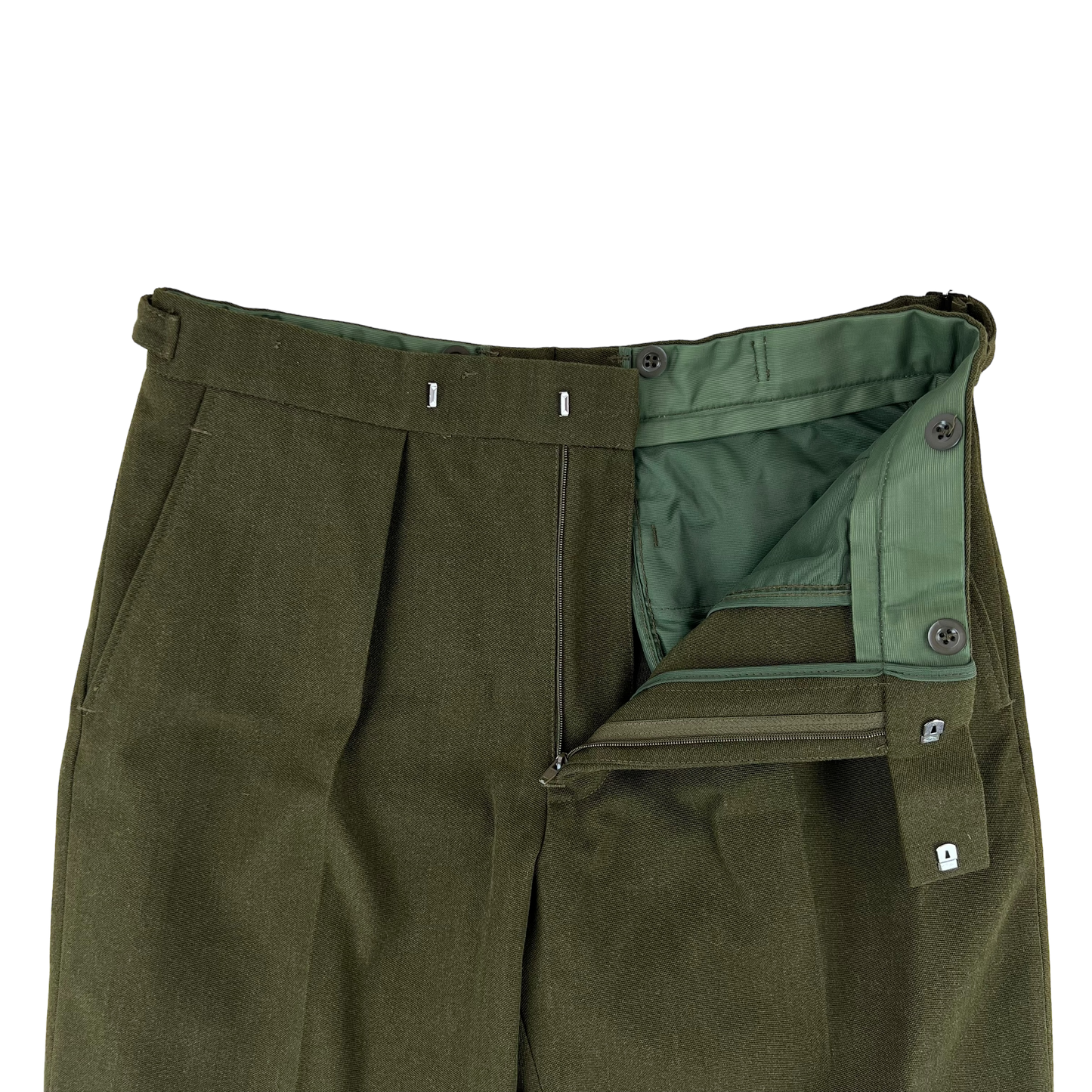 British Army Old Pattern No. 2 Khaki Green Dress Trousers - W33 L29.5