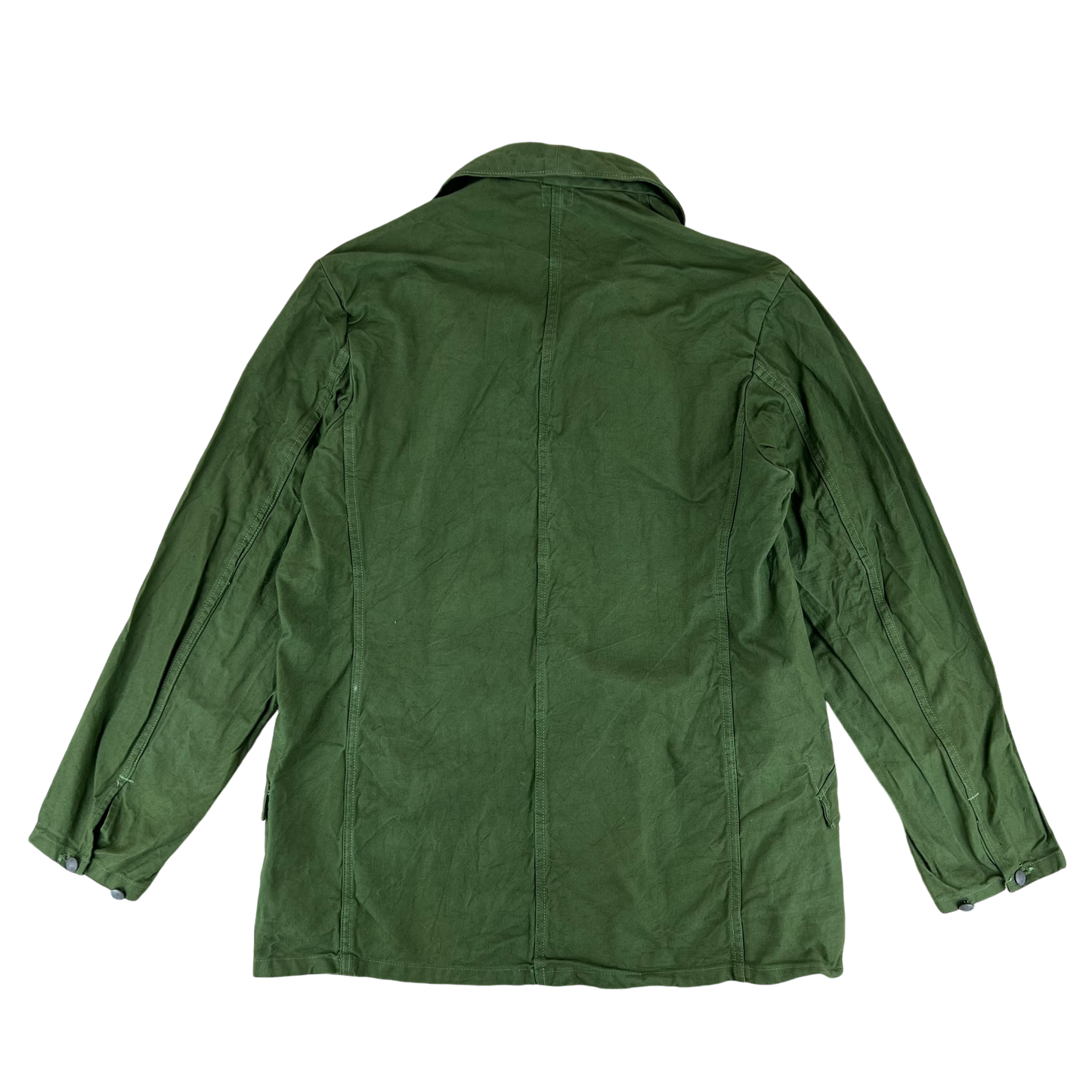 Swedish Army M59 Forest Green Chore Coat - Large