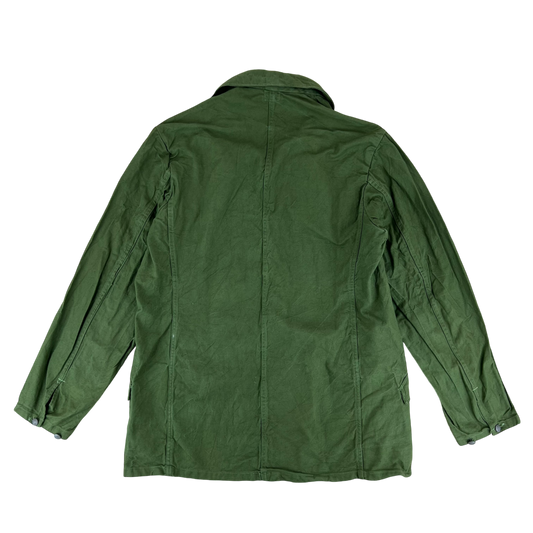 Swedish Army M59 Forest Green Chore Coat - Large