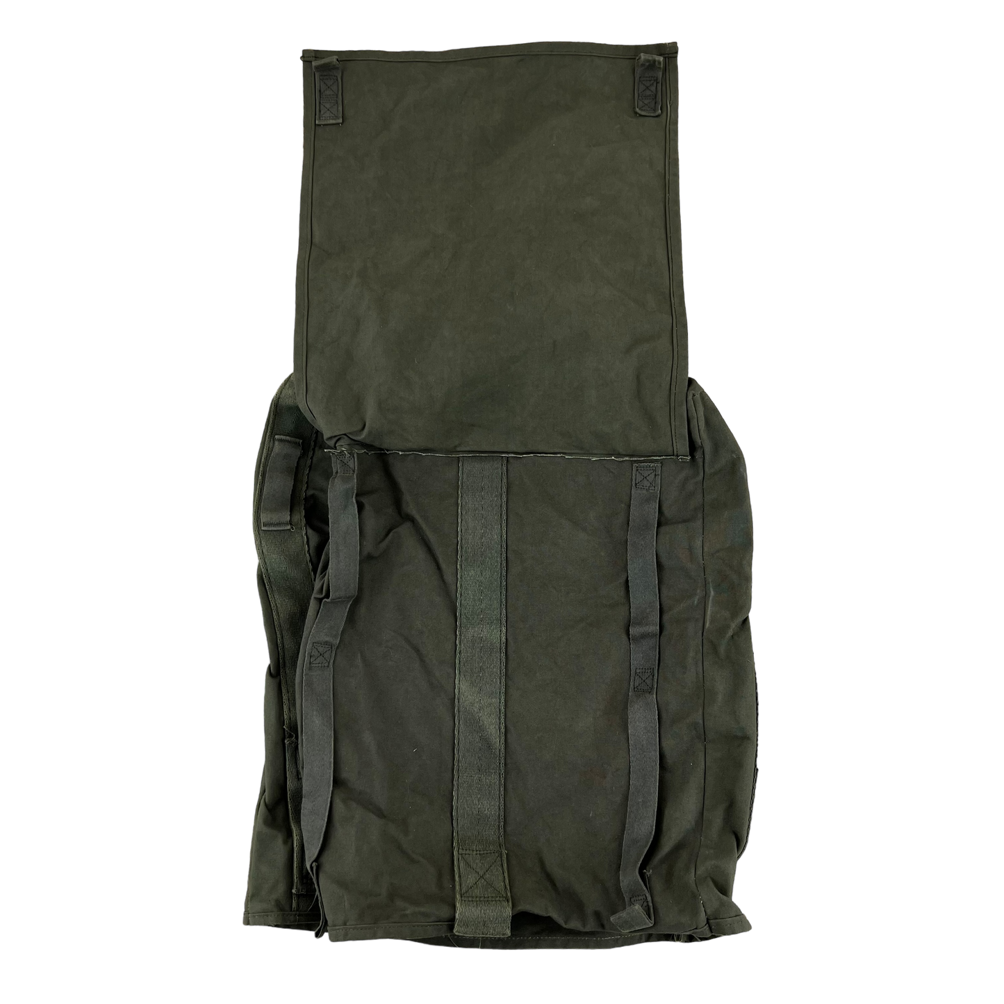 US Army Vintage Nam 1975 Olive Green Canvas Deployment Bag