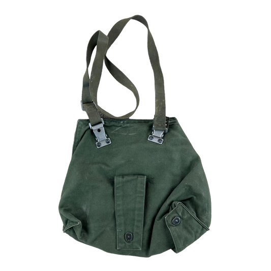 Swedish Army M51 Bag Gas Mask Haversack Olive Green Canvas - #2