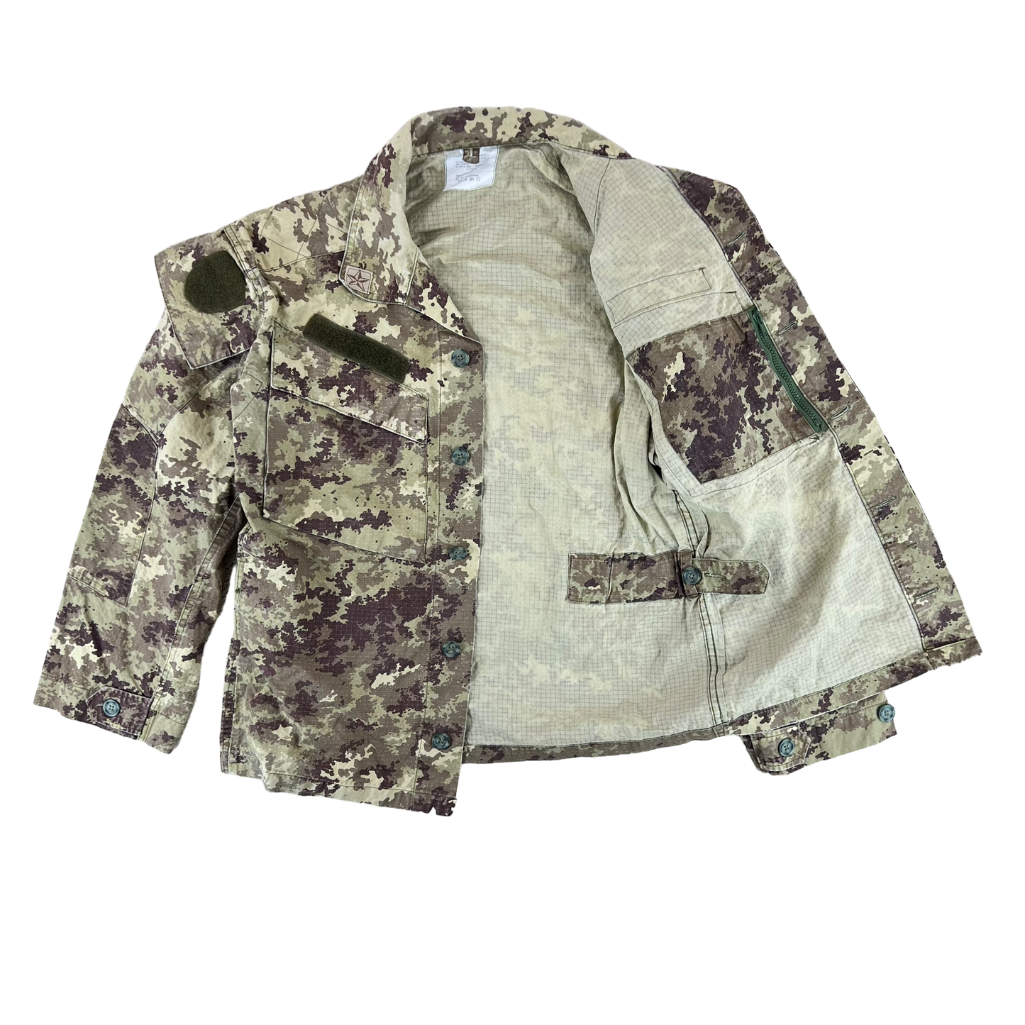 Italian Army M13 Mimetico Vegetato Desert Camouflage Combat Jacket - Large