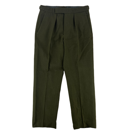 British Army Old Pattern No. 2 Khaki Green Dress Trousers - W31 L29.5