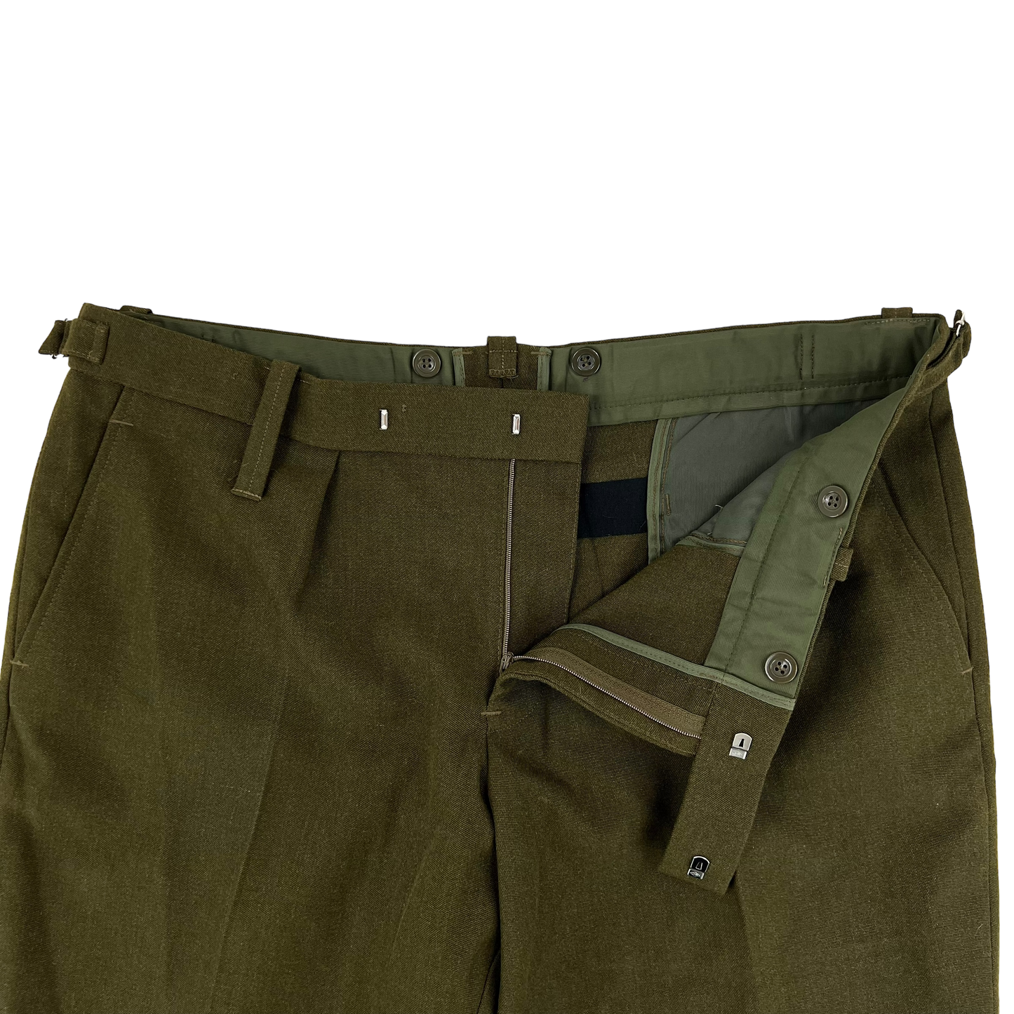 British Army Old Pattern No. 2 Khaki Green Dress Trousers - W41 L27.5