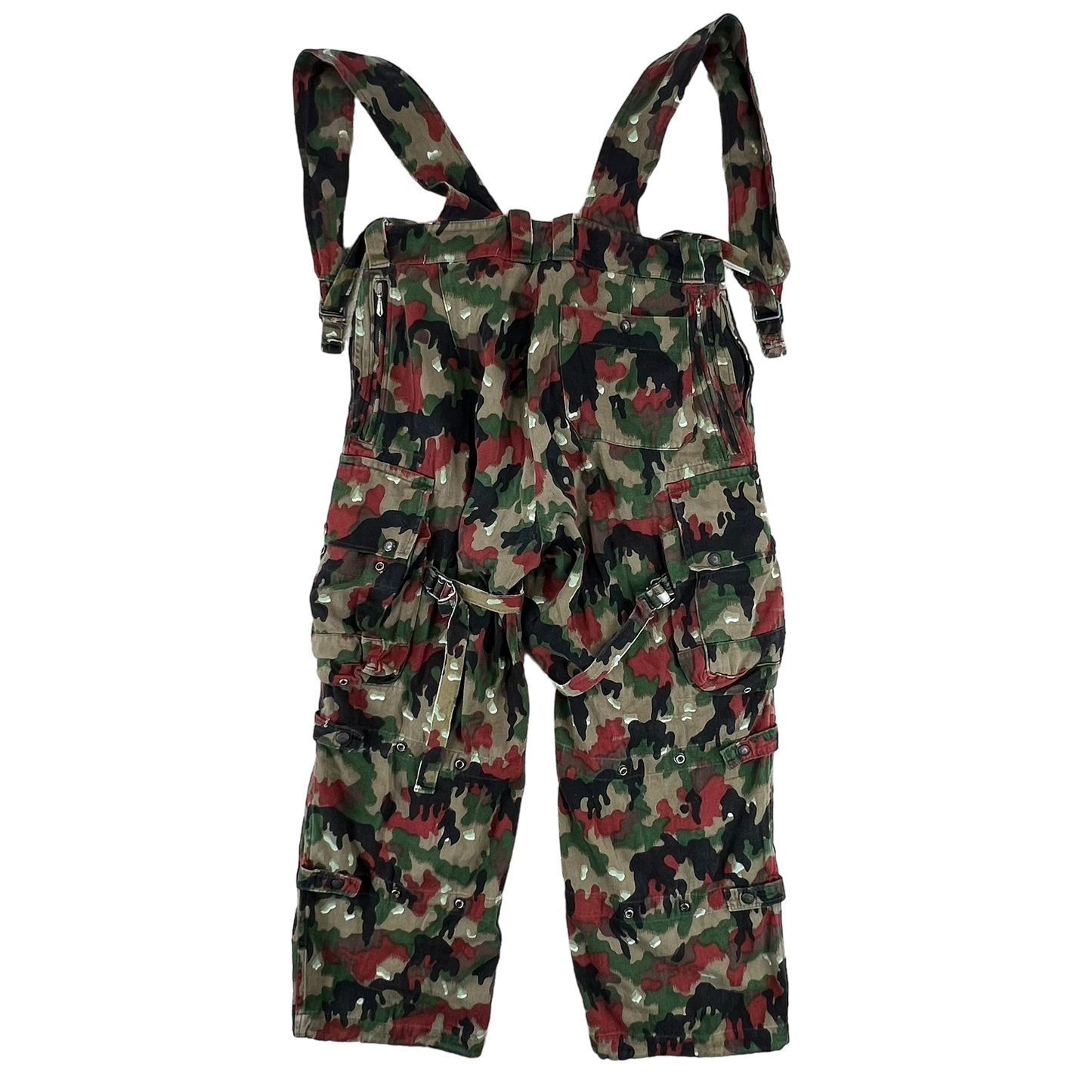 Swiss Army TAZ83 Alpenflage Camouflage Combat Trousers / Overalls W37 L28.5