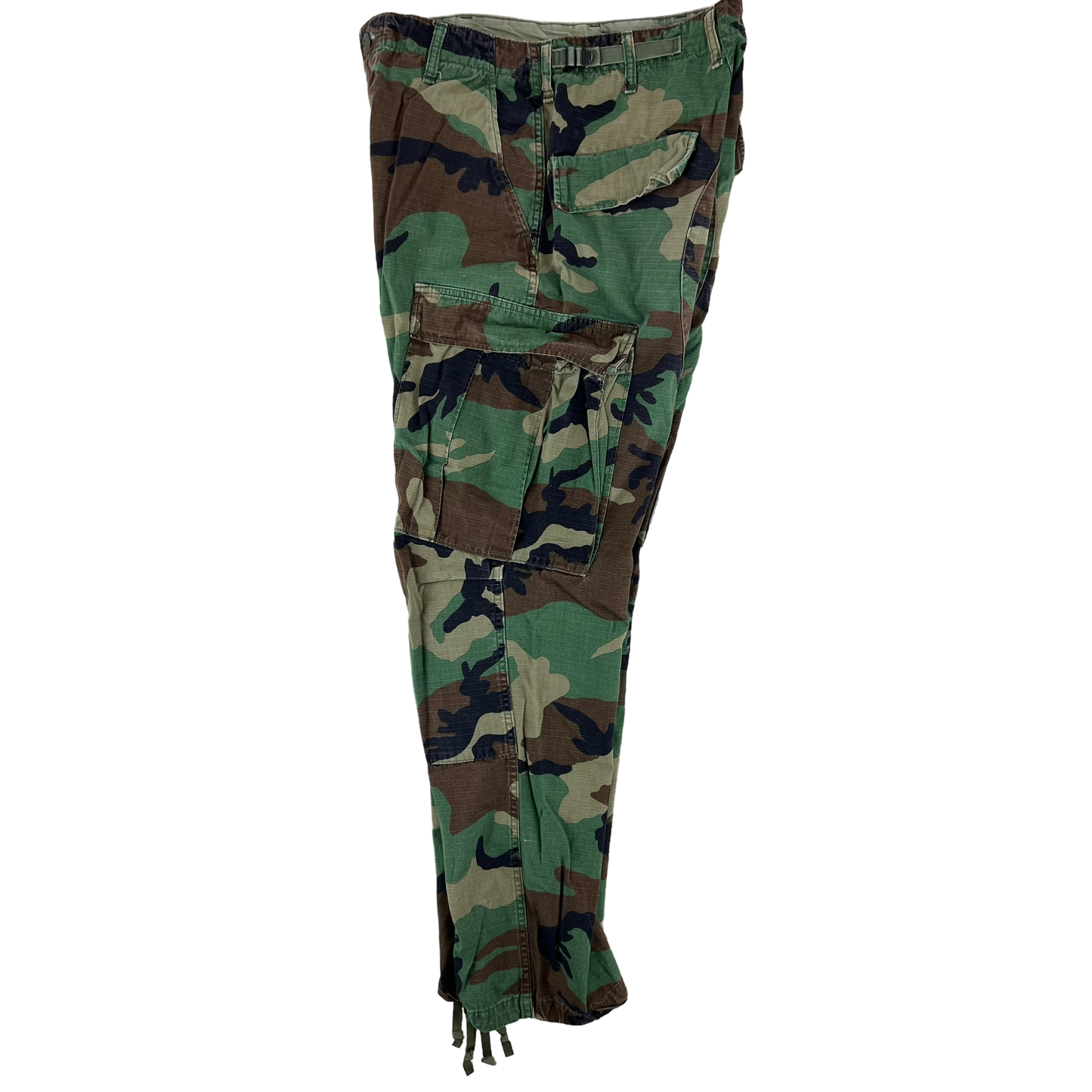 US Army Vintage M81 Woodland Camo Ripstop BDU Combat Trousers - W31 L31