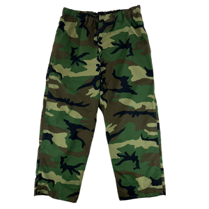 Italian Army Roma 90 Woodland Camouflage Waterproof MVP Over Trousers - W44 L28