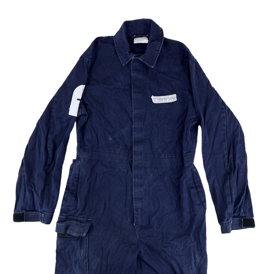 British Royal Navy AMR Denim Work Coveralls Navy Blue - Medium