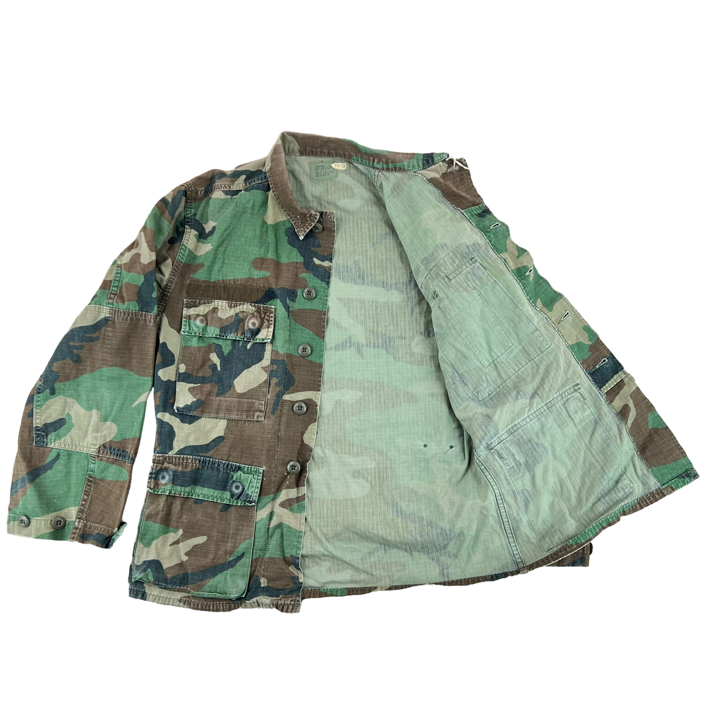 US Army M81 Woodland Camouflage BDU Combat Jacket X Small Lambrino Militaria