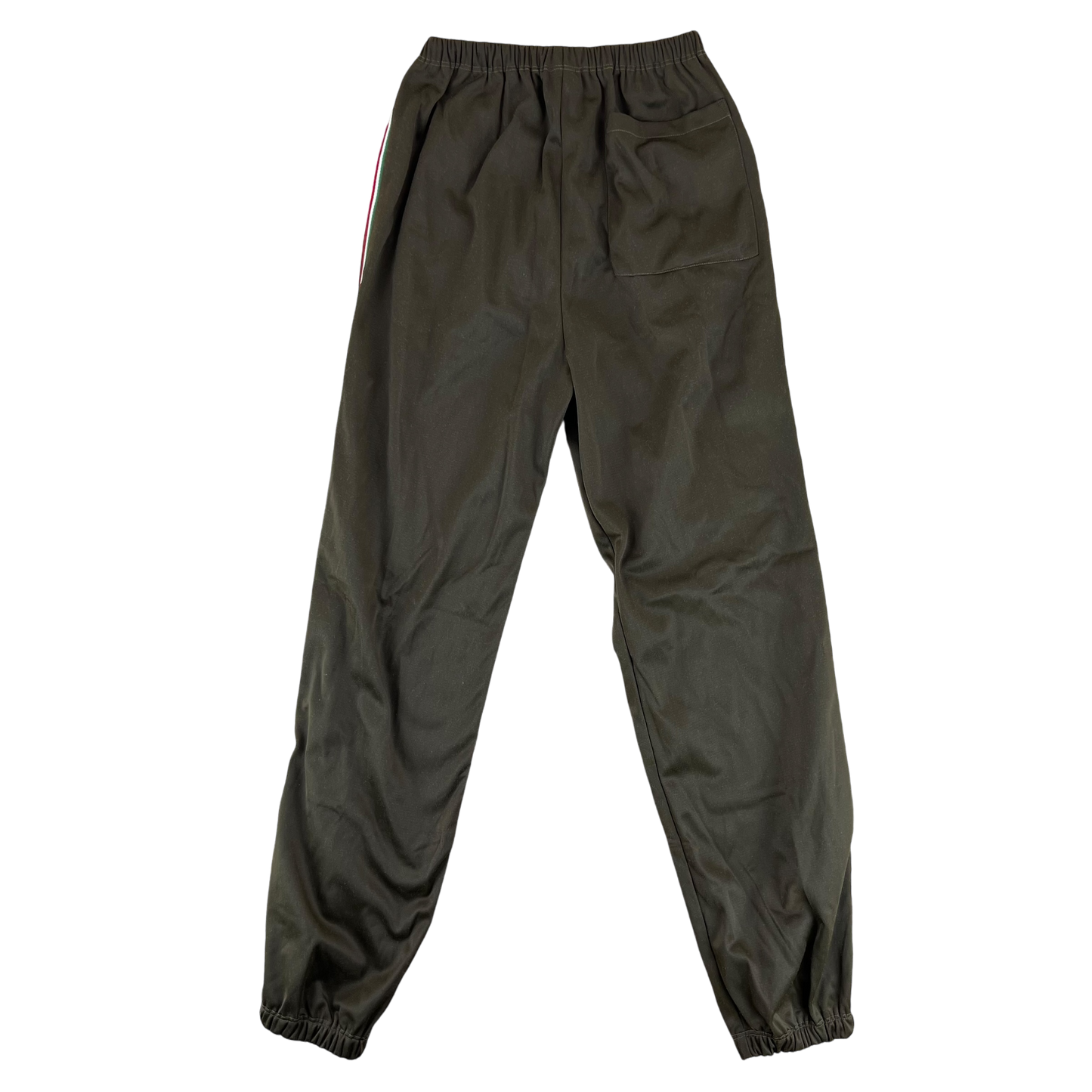 Italian Army 90's Retro Olive Brown Tracksuit Trousers - Small