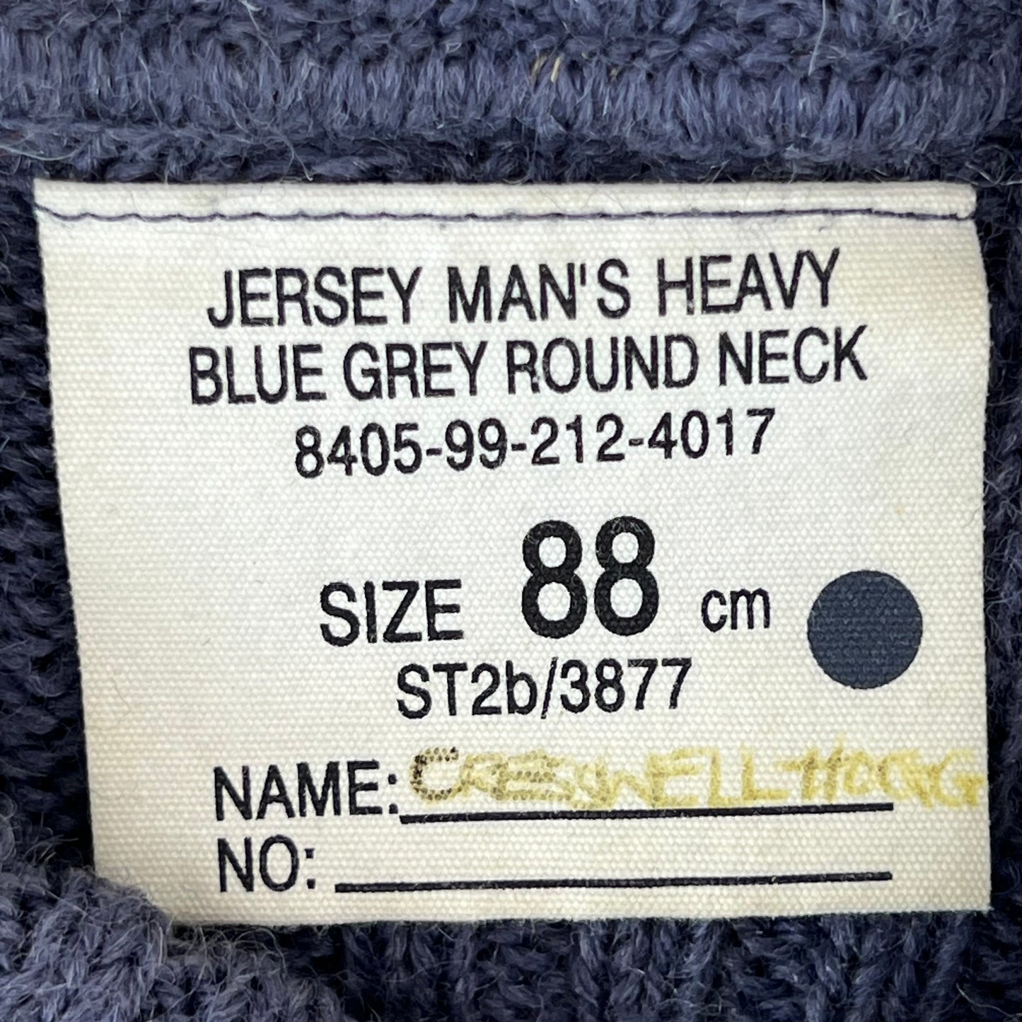 British Royal Air Force RAF Wool Crew Neck Pullover Jersey Jumper - Small 88cm