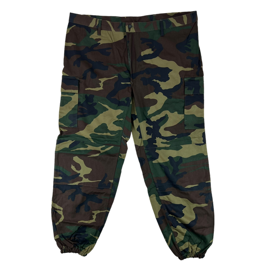 Italian Army Mimetico Roma 90 Woodland Camo Combat Trousers - W44 L31.5