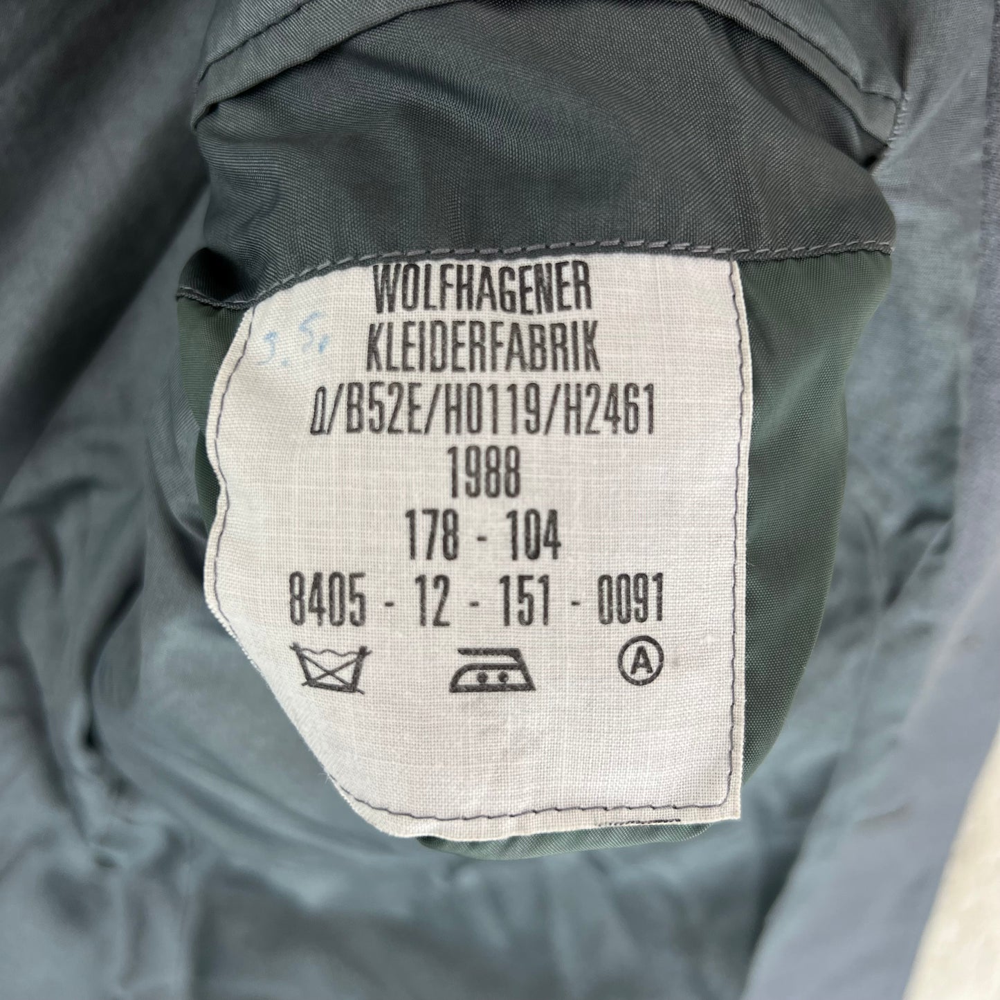 German Army Grey Dress Jacket Logistics Corps Uniform - Medium