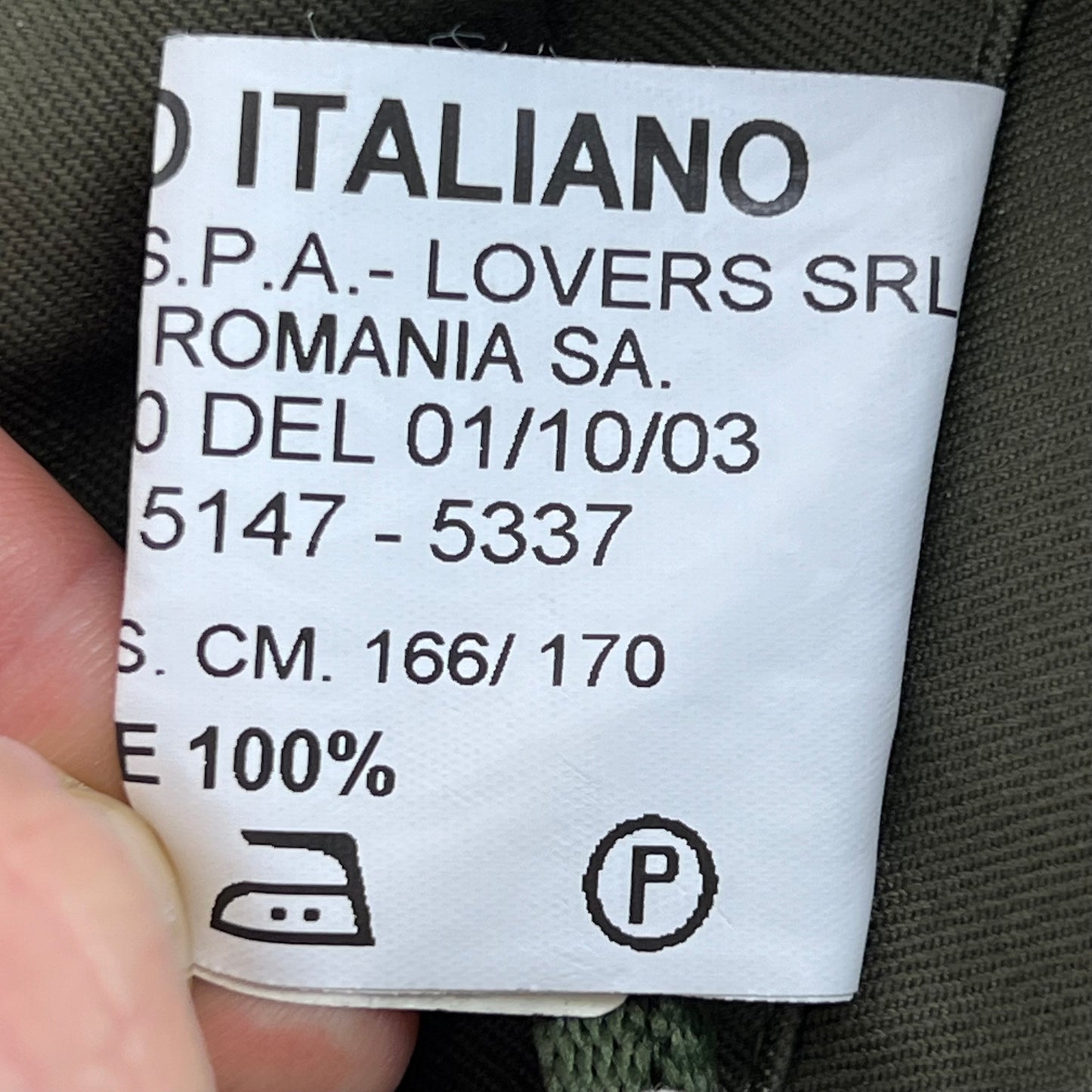 Italian Army Roma 75 Olive Green Drab Parka - Large