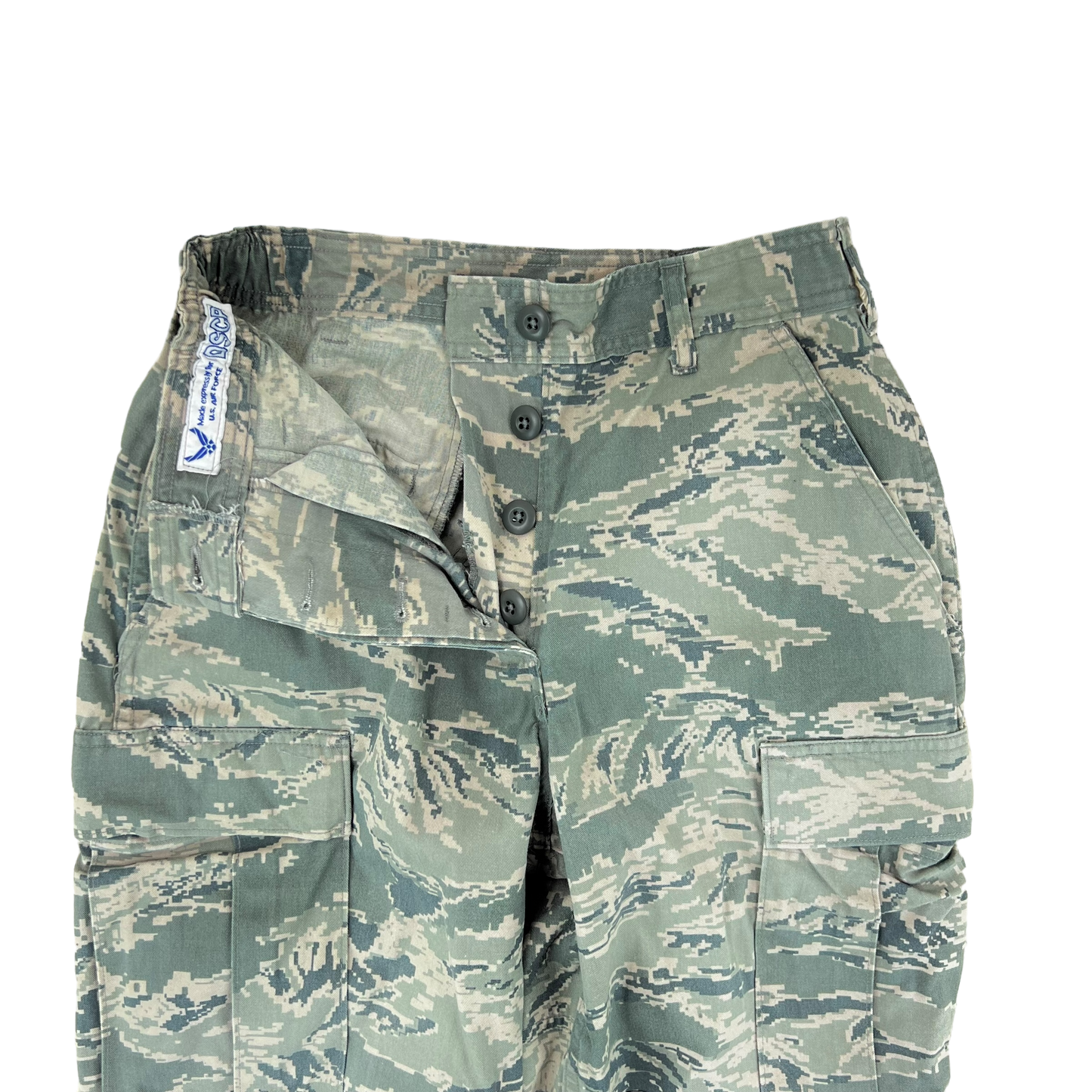 US Air Force Digital Tiger Stripe DTS Pixel Camouflage BDU Combat Trousers - Women's 6S