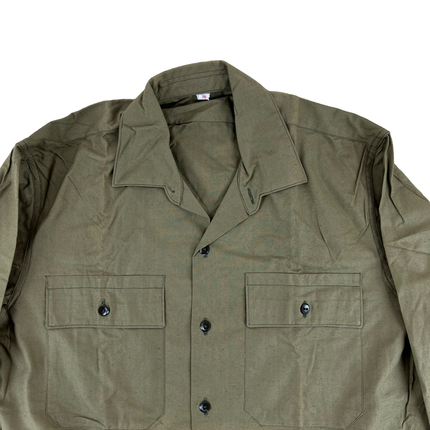 Czechoslovak Army Olive Brown Khaki M21 Field Shirt - Medium