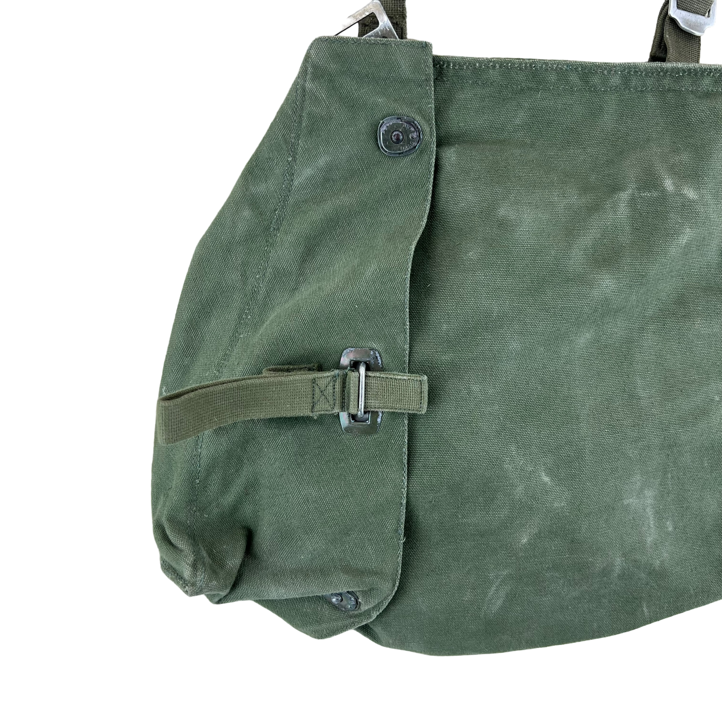 Swedish Army M51 Bag Gas Mask Haversack Olive Green Canvas - #2