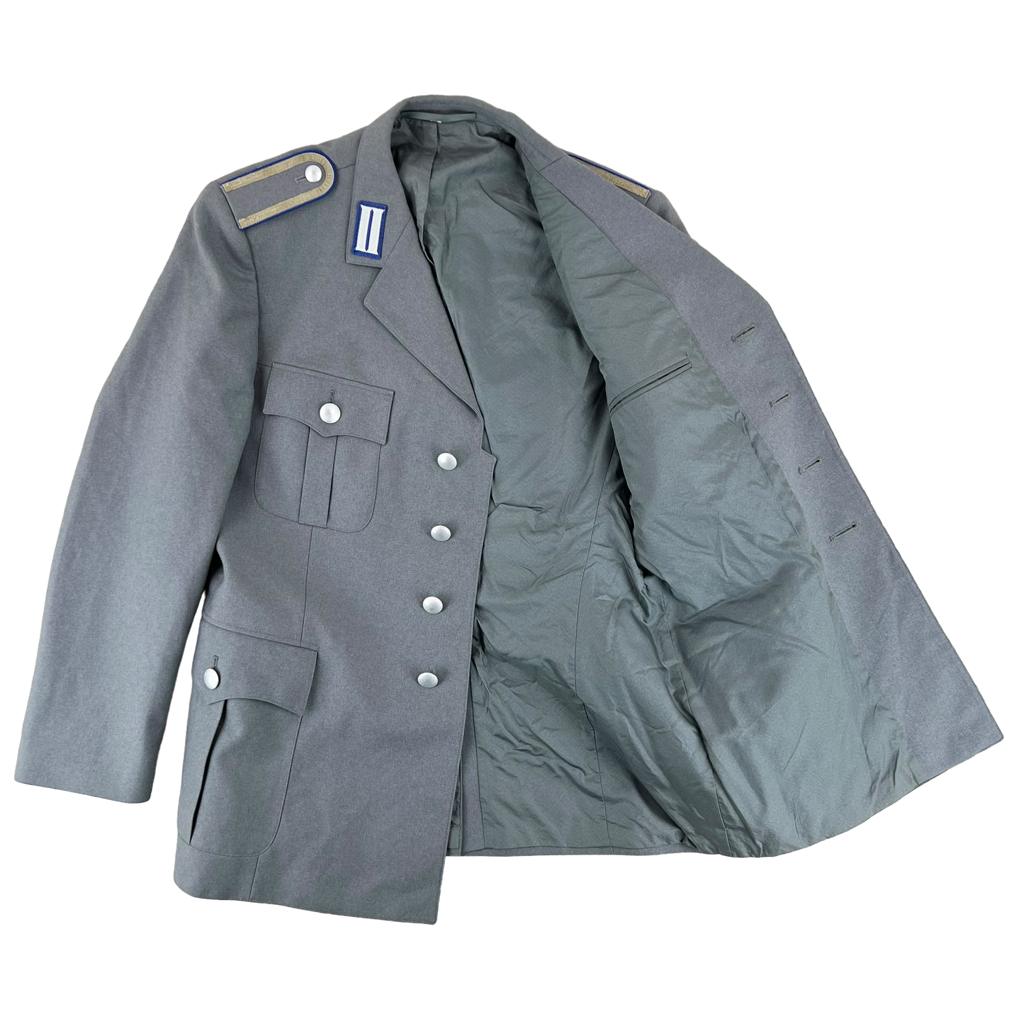 German Army Grey Dress Jacket Logistics Corps Uniform - Medium