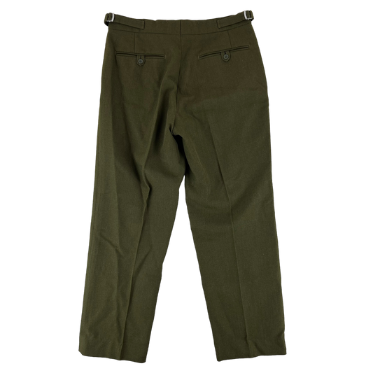 British Army Old Pattern No. 2 Khaki Green Dress Trousers - W33 L29.5