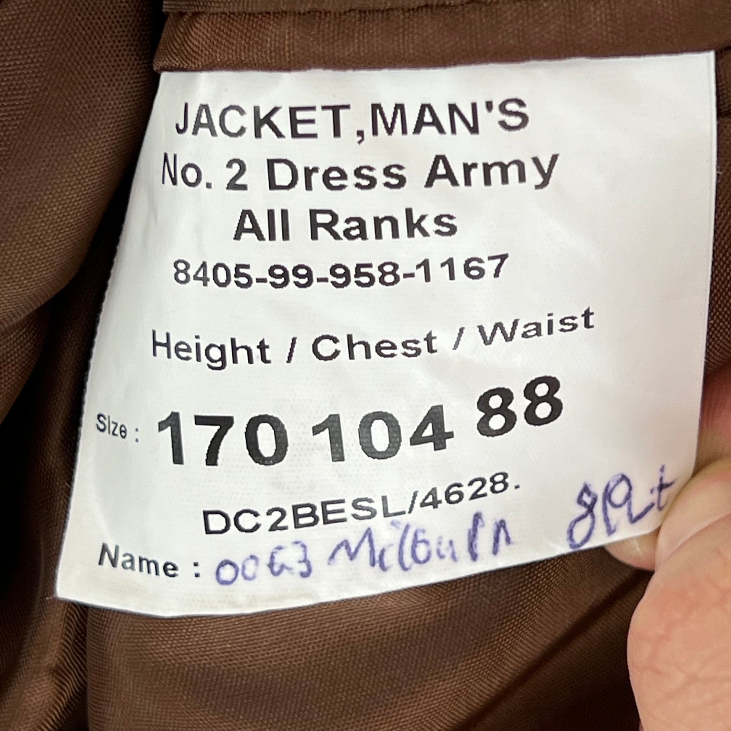 British Army No.2 FAD Dress Jacket - Medium 170/104