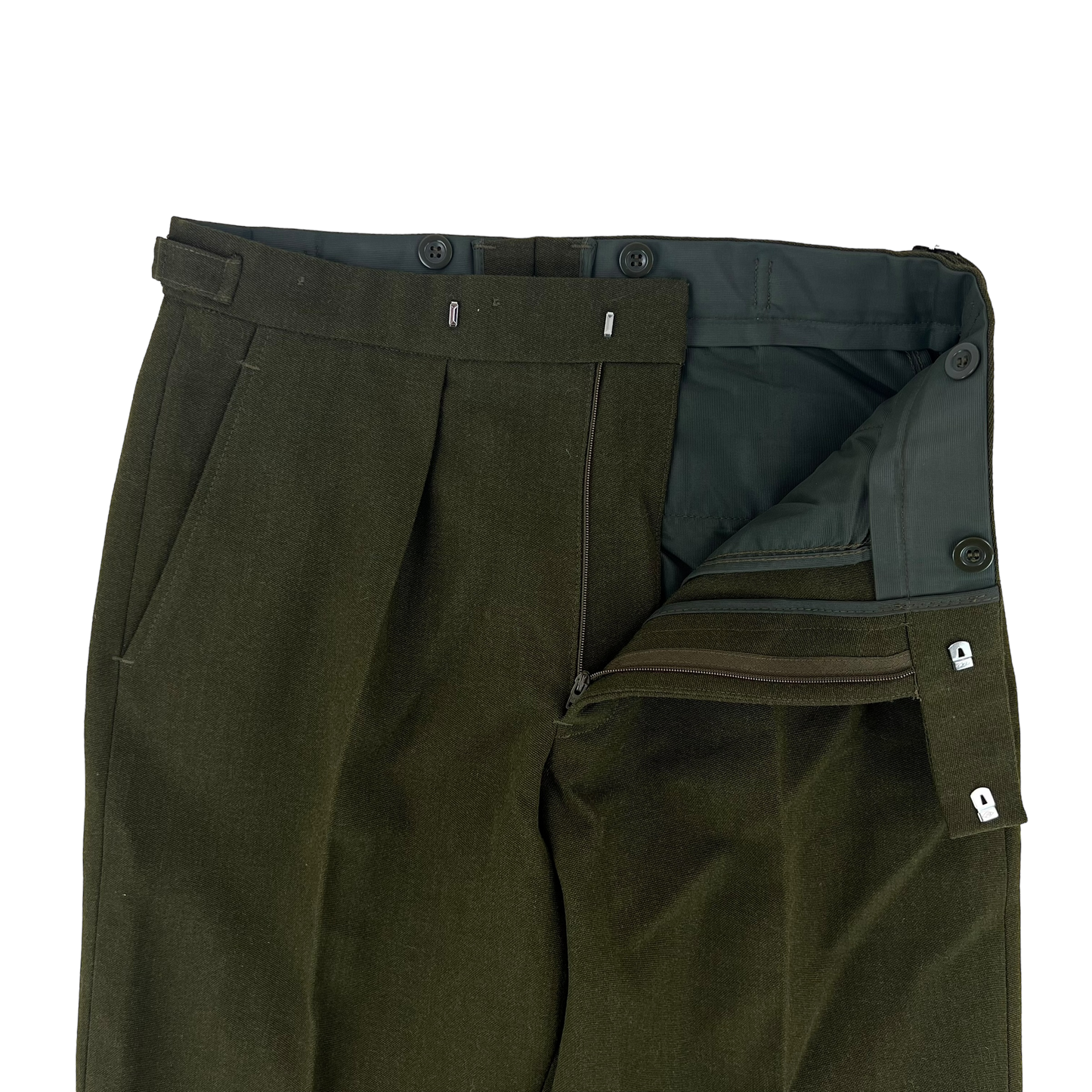 British Army Old Pattern No. 2 Khaki Green Dress Trousers - W31 L29.5