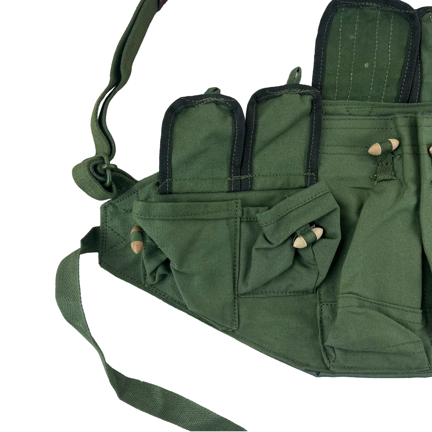 Chinese Army PLA Type 81 AK Bandolier Olive Green Nam Era Chest Rig