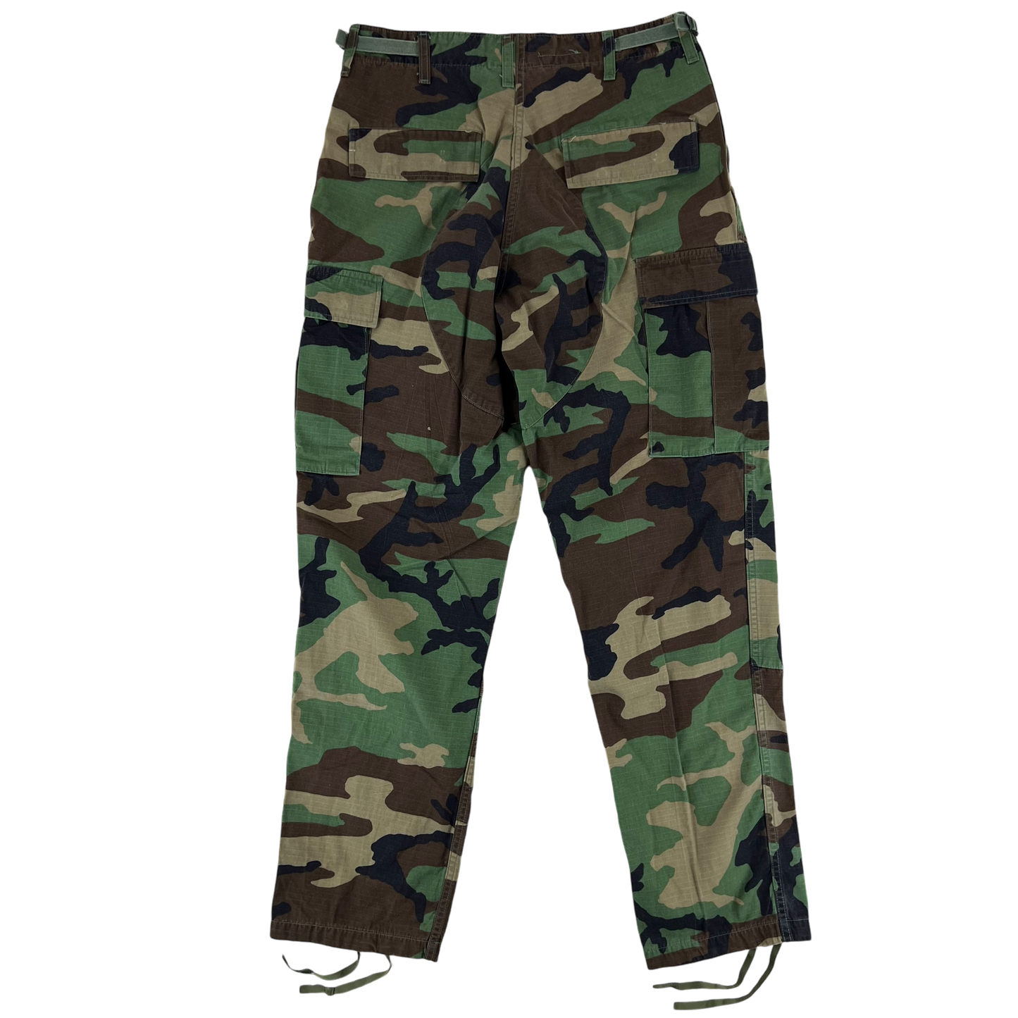 US Army Vintage M81 Woodland Camo Ripstop BDU Combat Trousers - W31 L31