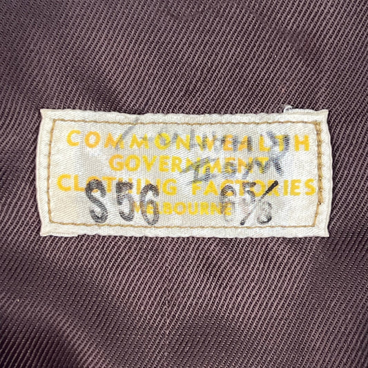 Australian Army Vintage Commonwealth Officer's Dress Cap & Dust Cover - 56
