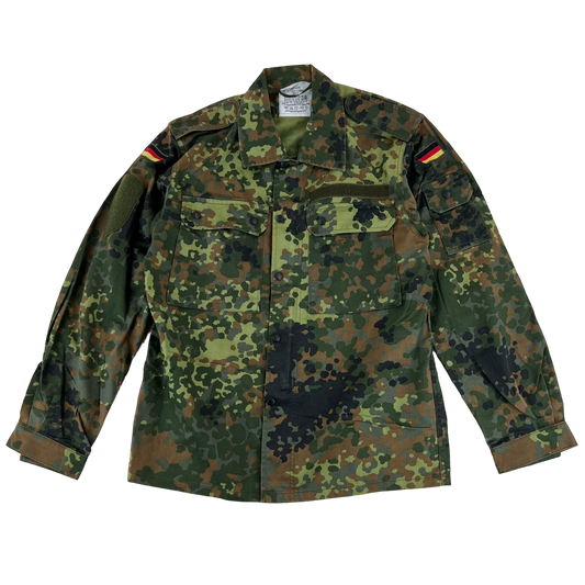 German Army Flecktarn Camouflage Long Sleeve Field Shirt - Medium GrNr 1