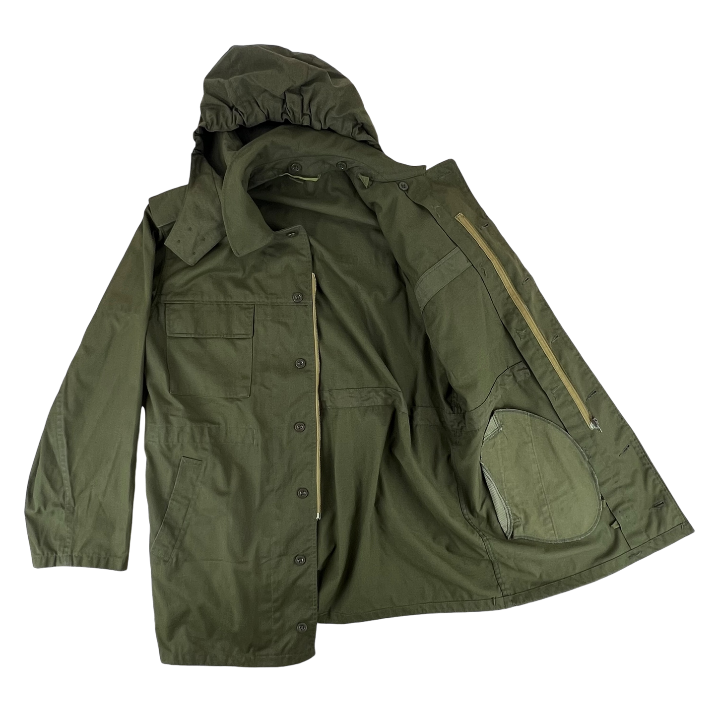 Czechoslovak Army M85 Field Parka Olive Green w/ Hood - X Large