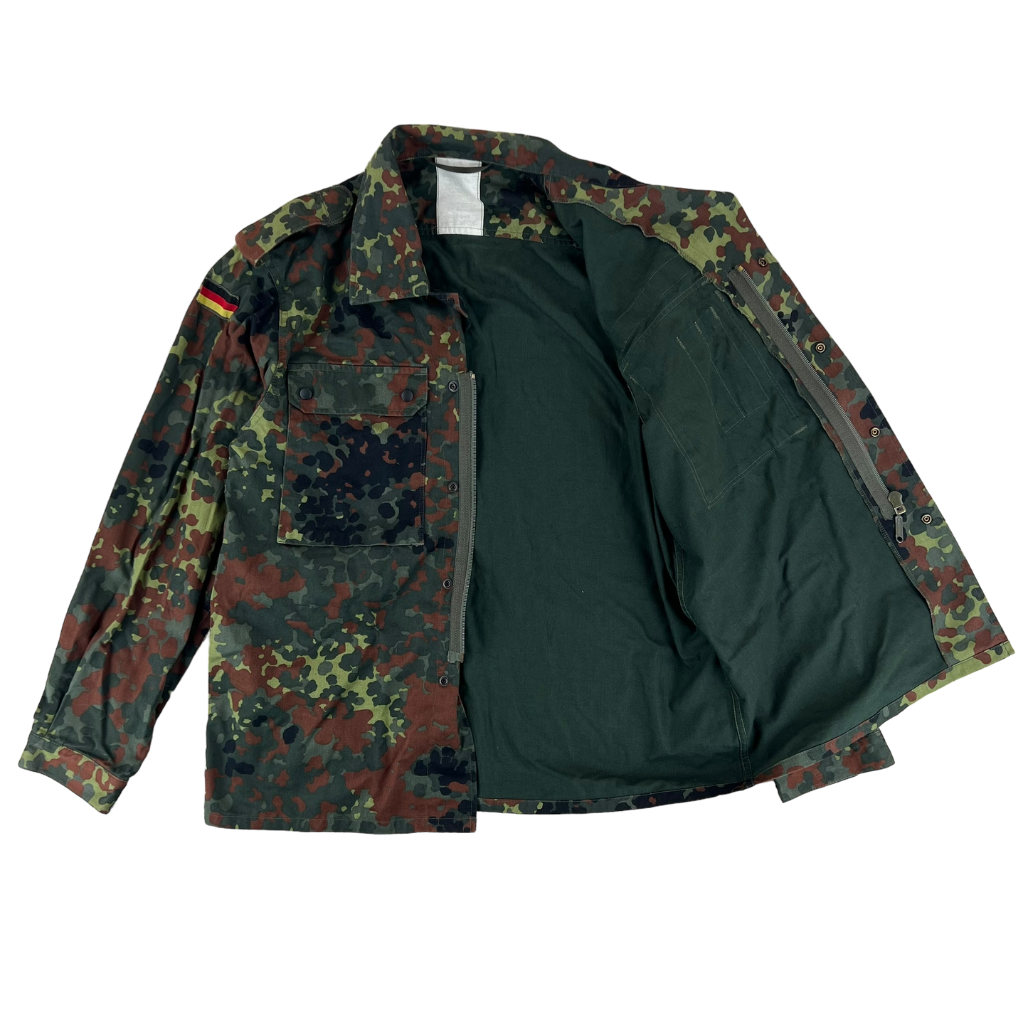 German Army Flecktarn Camouflage Long Sleeve Field Shirt - Large GrNr 3