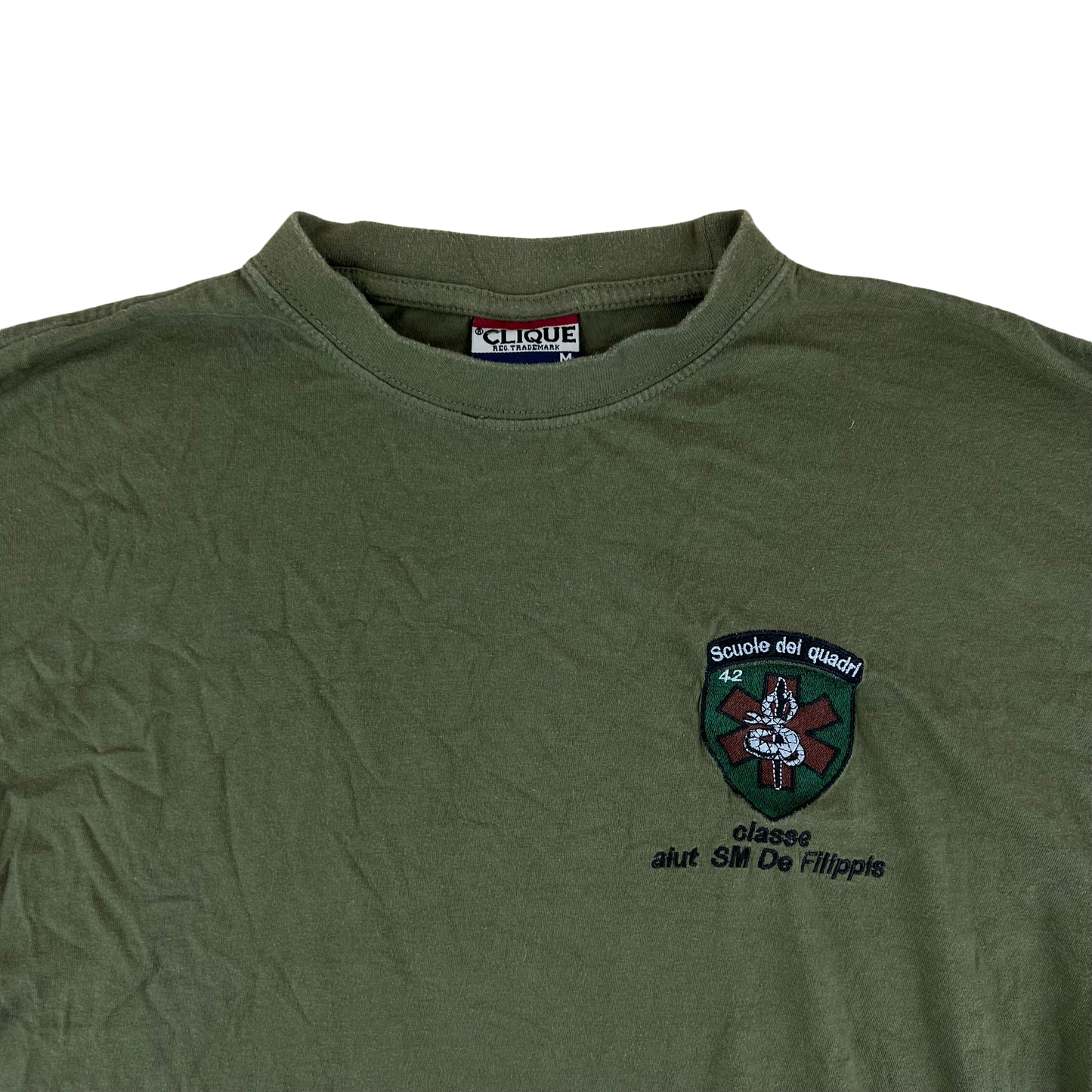 Italian Army Cadre School Medical Training T Shirt - Medium