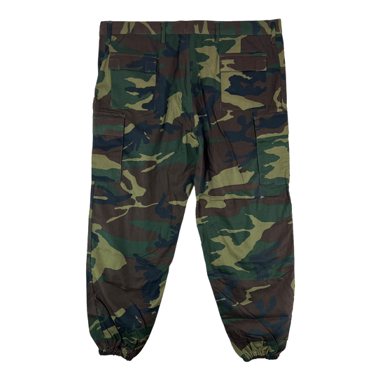 Italian Army Mimetico Roma 90 Woodland Camo Combat Trousers - W44 L31.5