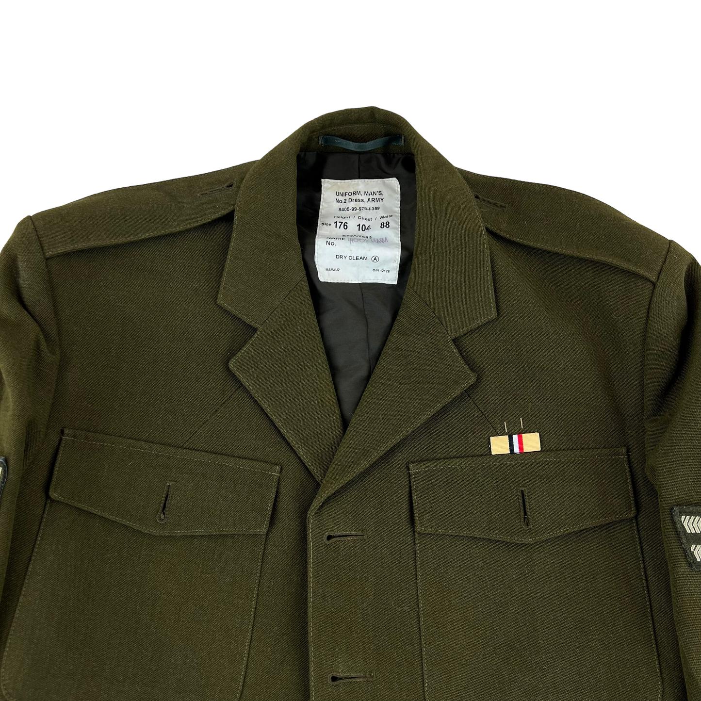 British Army Old Pattern No. 2 Khaki Green Dress Jacket - Medium 176/104