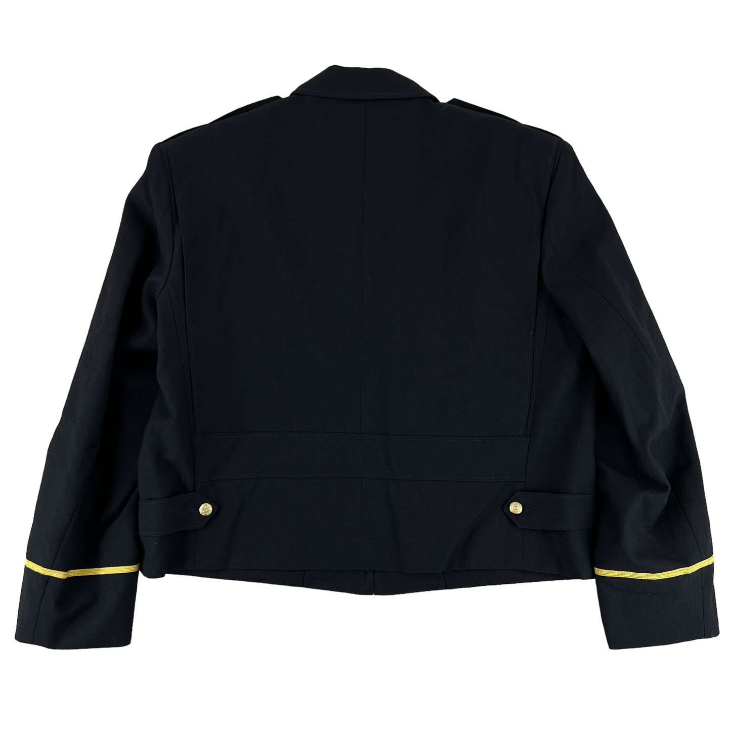 US Army Fire Department Black Ceremonial Ike Jacket - Large