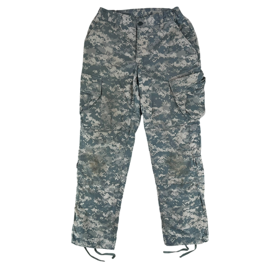 US Army UCP Pixel Camo ACU BDU Ripstop Combat Trousers - W31 L31.5