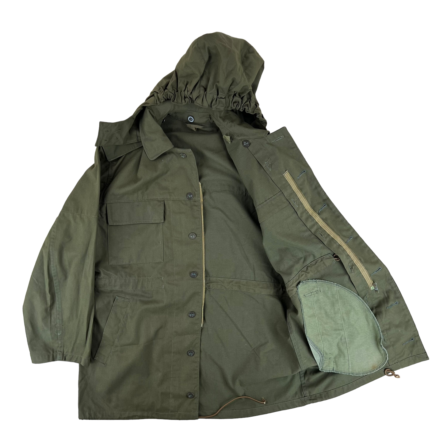 Czechoslovak Army M85 Field Parka Olive Green w/ Hood - Large