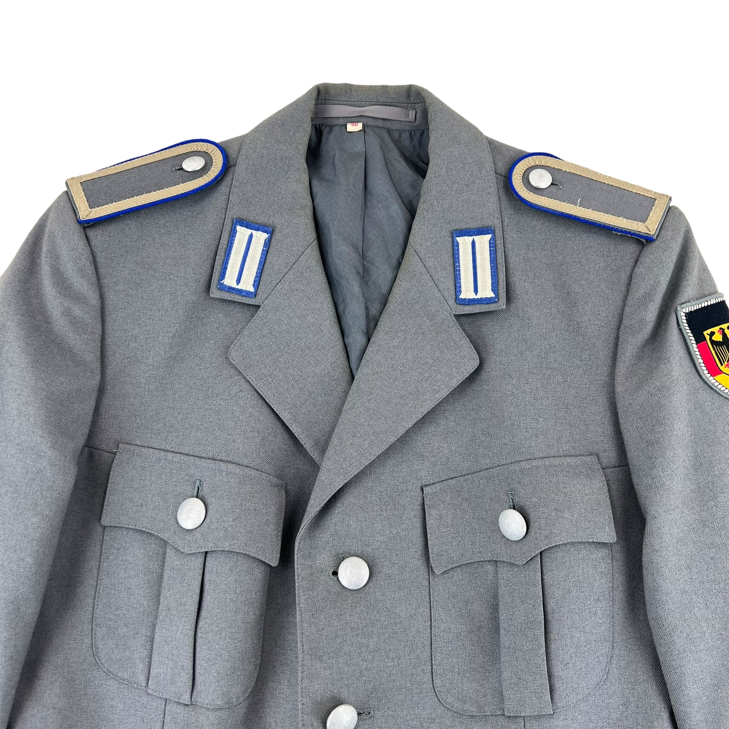 German Army Grey Dress Jacket Logistics Corps Uniform - Medium 186/96