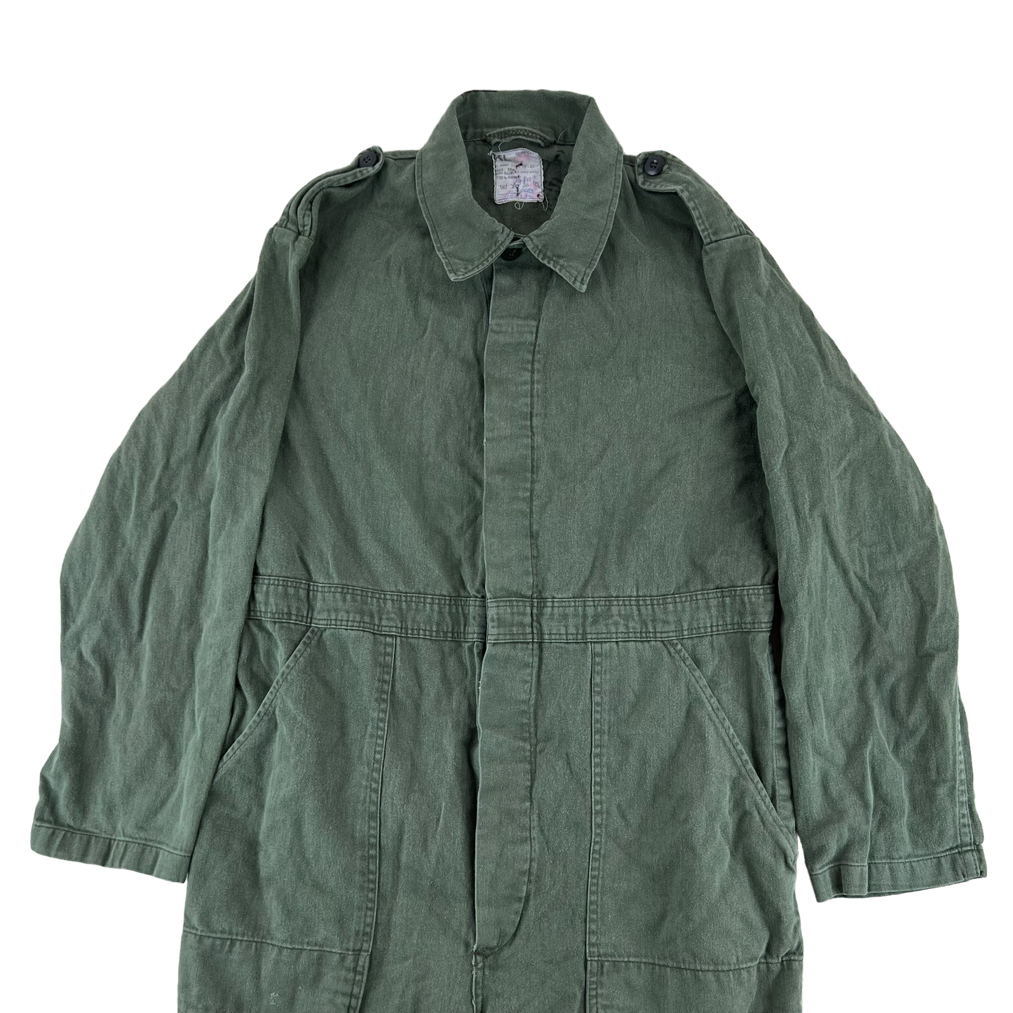 Dutch Army Coveralls Olive Green Cotton - Large