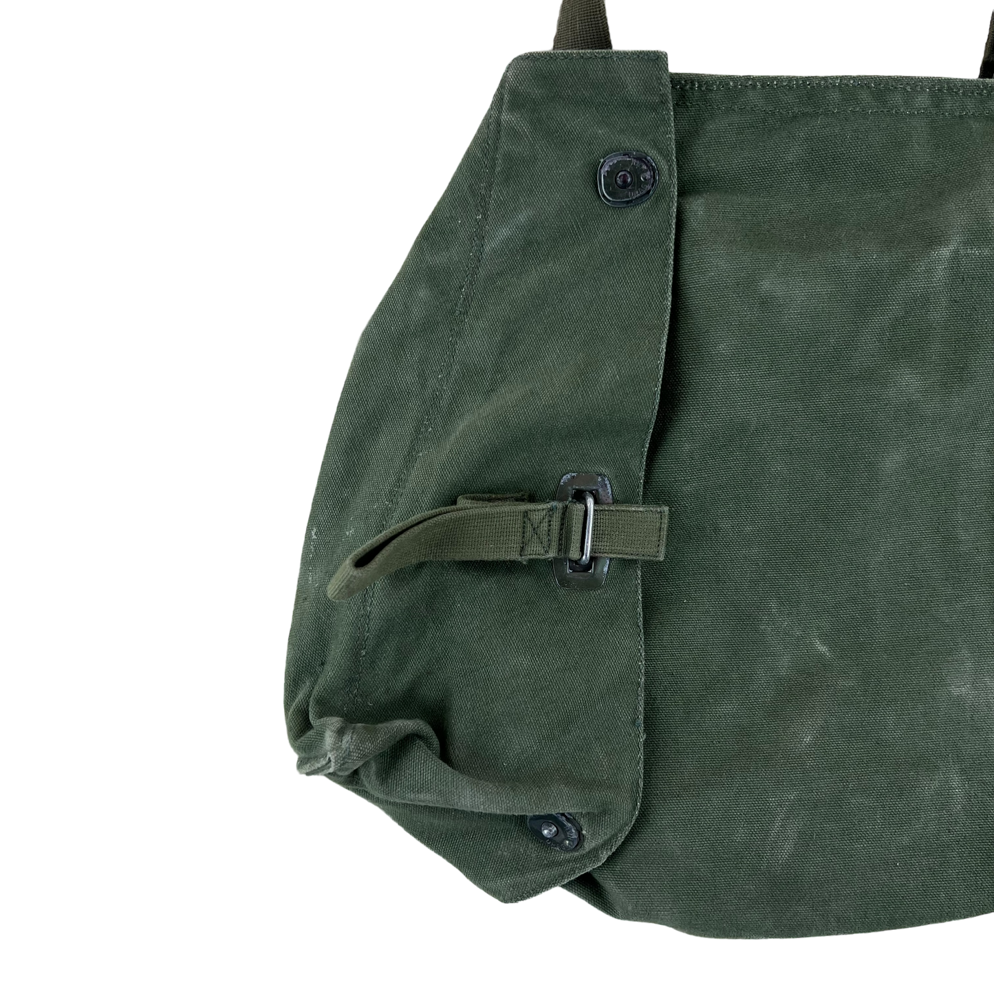 Swedish Army M51 Bag Gas Mask Haversack Olive Green Canvas - #2