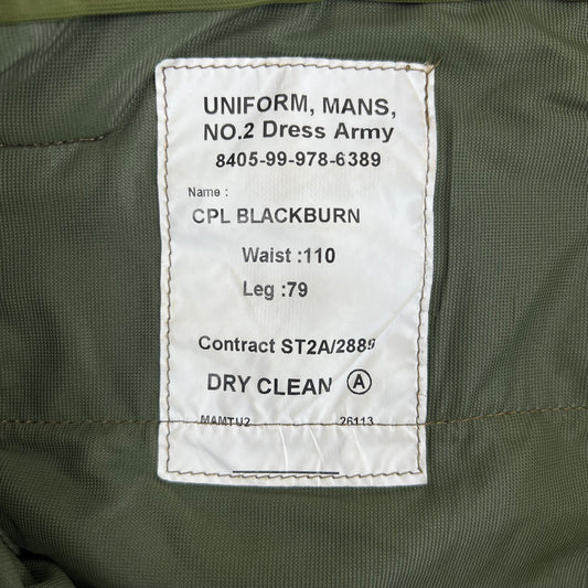 British Army Old Pattern No. 2 Khaki Green Dress Trousers - W41 L27.5
