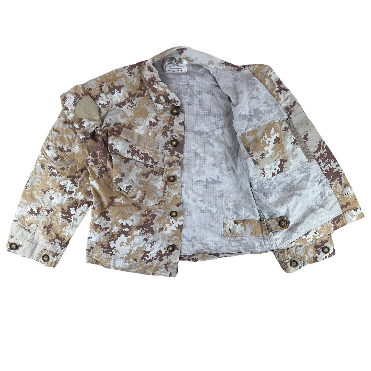 Italian Army M04 Mimetico Vegetato Desert Camouflage Combat Jacket - Large