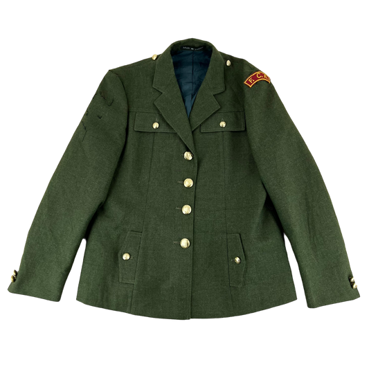 Irish Army FCA Women's Moss Green Service Uniform Dress Jacket - Medium