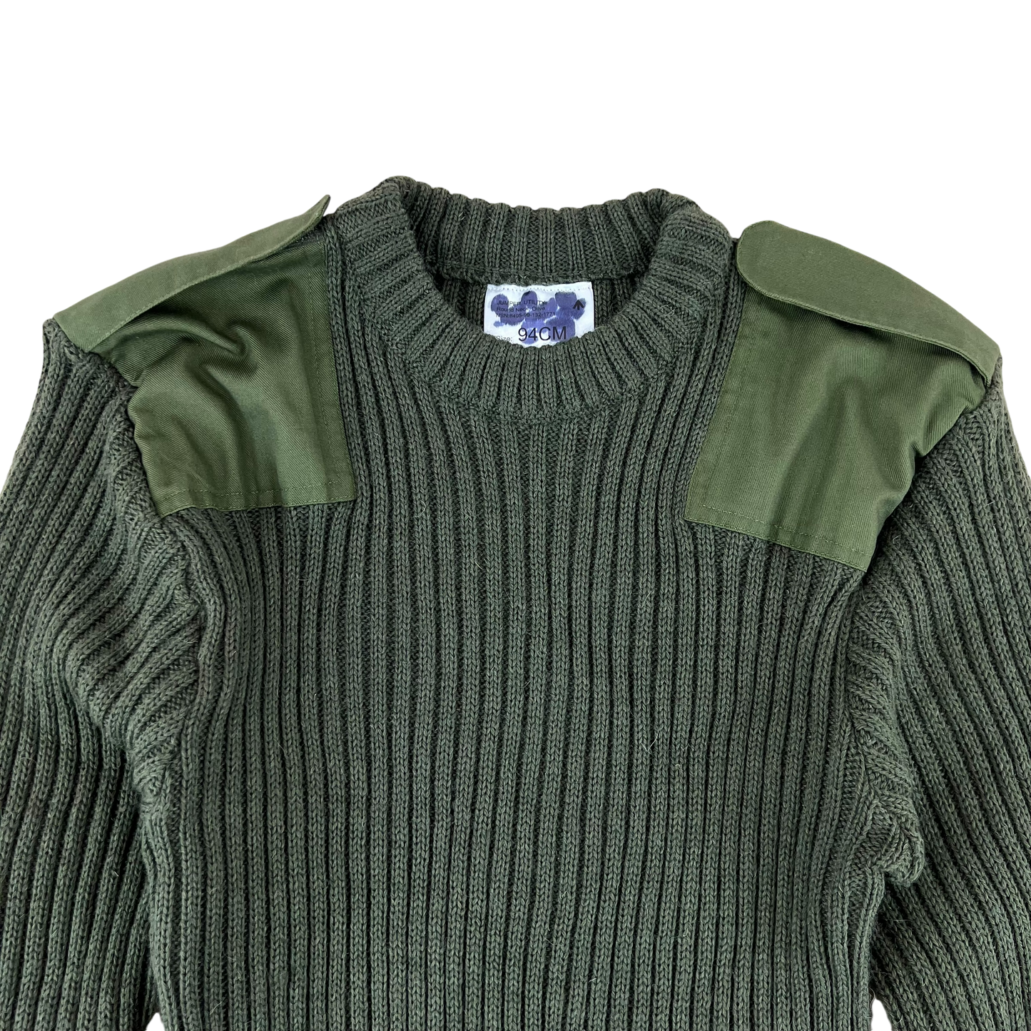 British Army Olive OG Utility Jersey Pullover Jumper - Medium 94cm