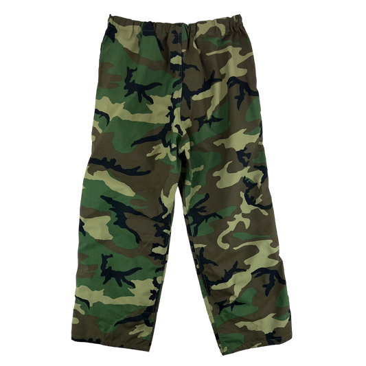 Italian Army Roma 90 Woodland Camouflage Waterproof MVP Over Trousers - W44 L28