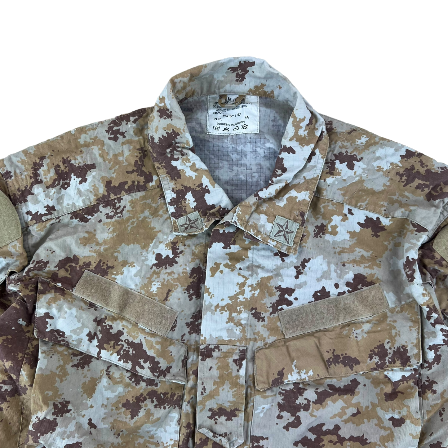 Italian Army M04 Mimetico Vegetato Desert Camouflage Combat Jacket - Large