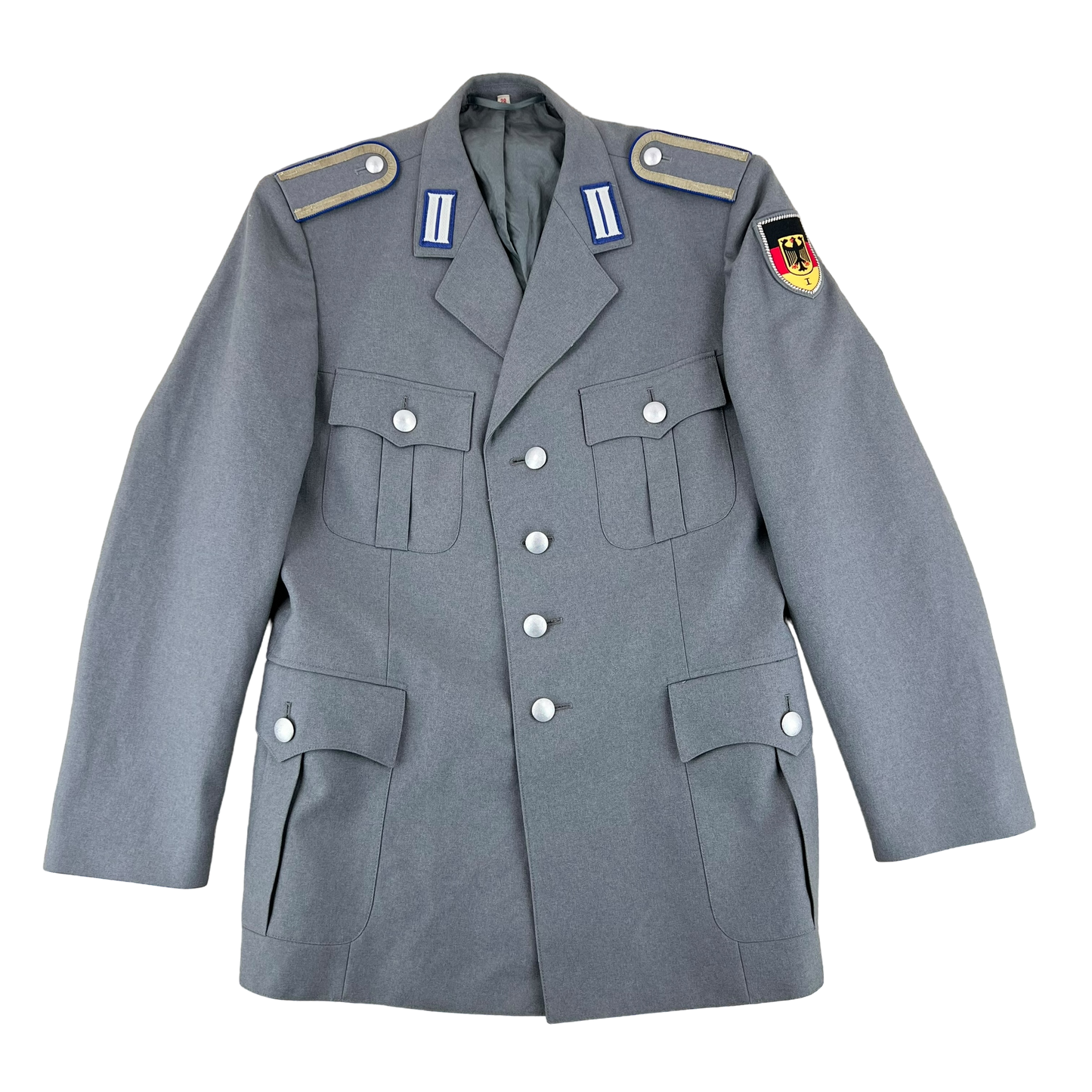 German Army Grey Dress Jacket Logistics Corps Uniform - Medium