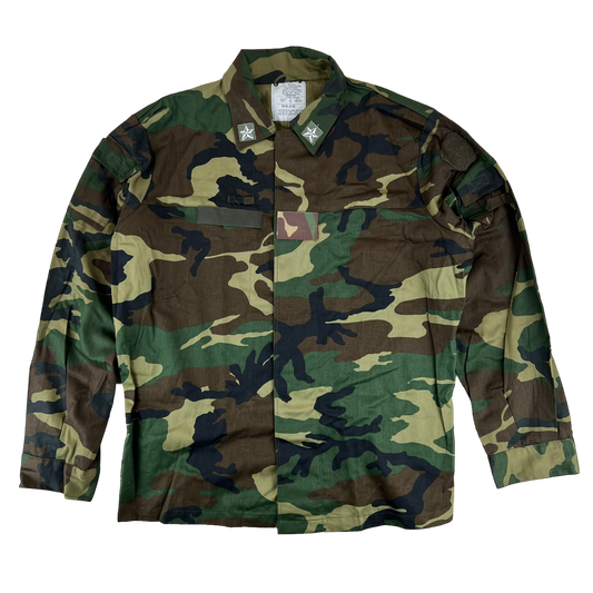 Italian Army Roma 90 Woodland Camouflage Combat Jacket - X Large